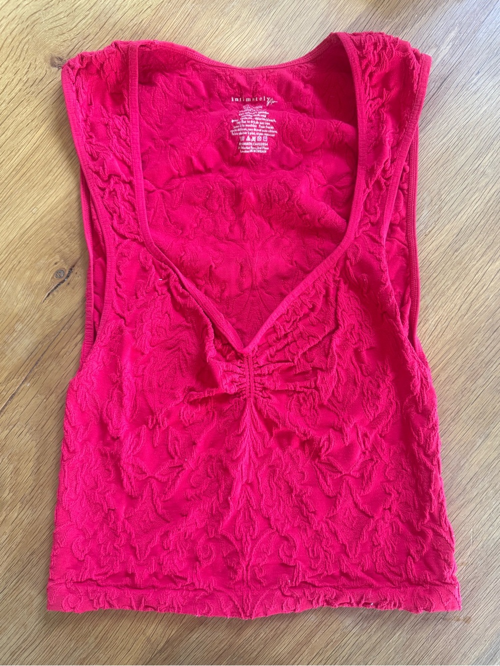Free People Intimately red seamless tank in xs/s